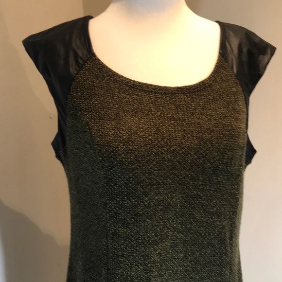 “XHILARATION” Tweed And Faux Leather Dress. - Picture 3 of 16